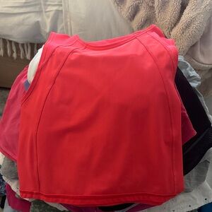 Lululemon Athletica Bold Red Sleeveless Top